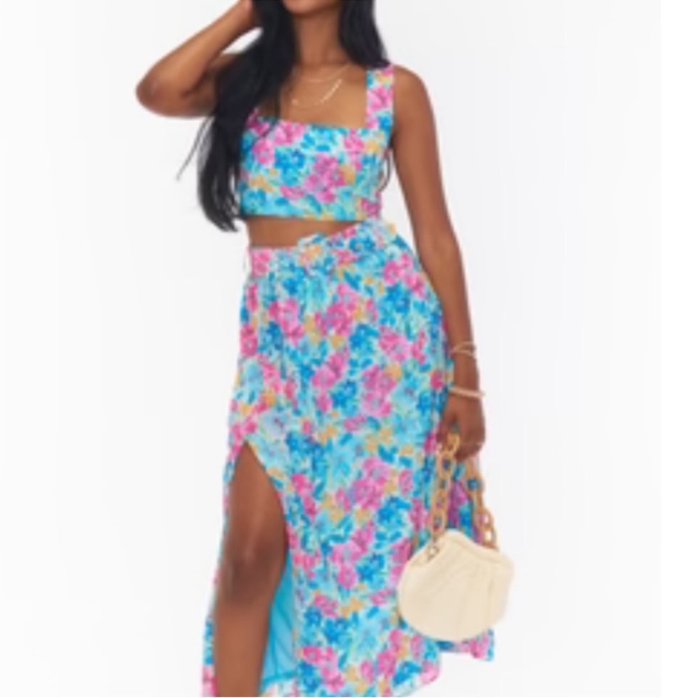 Show Me Your MuMu Vibrant Floral Skirt Set